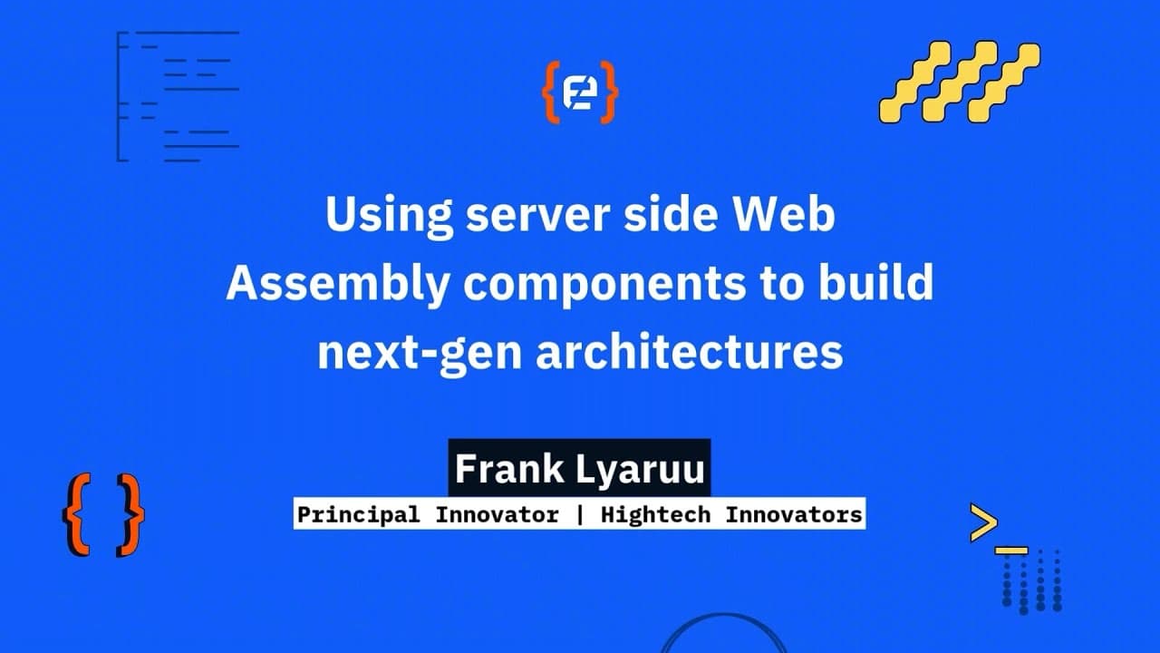 Frank Lyaruu: Using server side Web Assembly components to build next-gen architectures