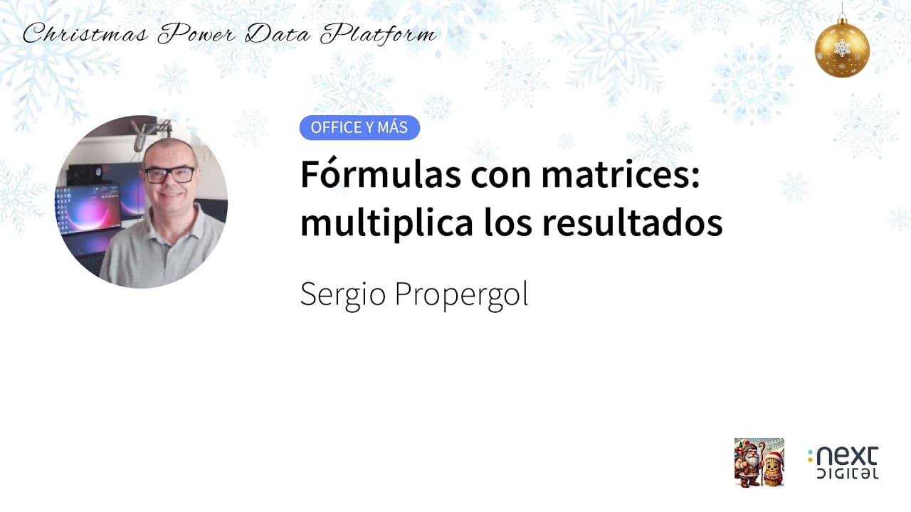 Sergio Propergol - Fórmulas con matrices: multiplica los resultados
