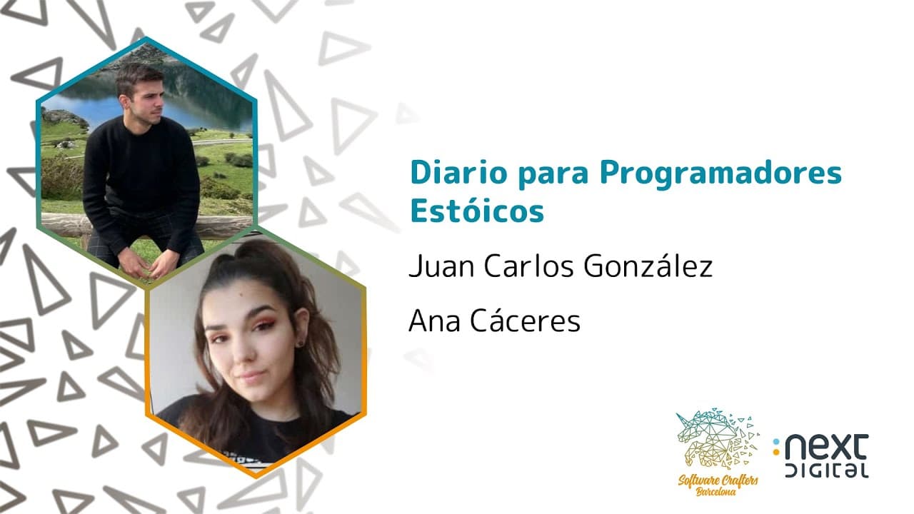 Juan Carlos González y Ana Cáceres - Diario para Programadores Estóicos - SCBCN 24