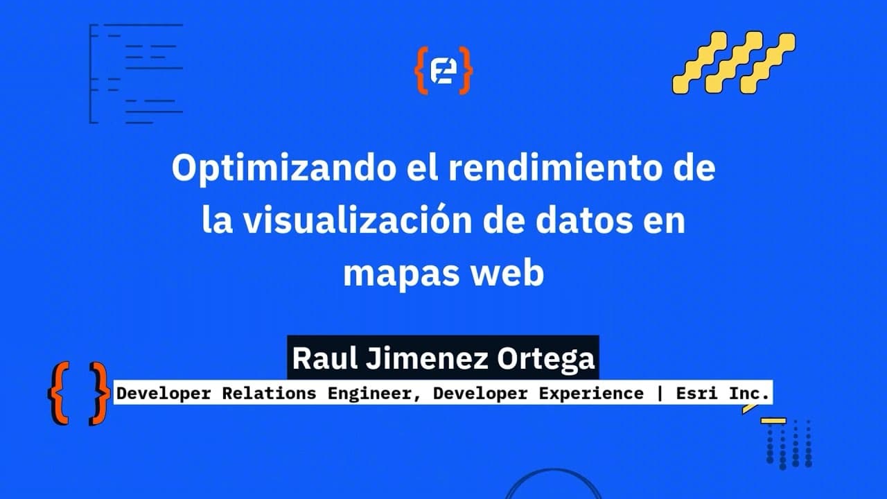 Raul Jimenez Ortega: Optimizando el rendimiento de la visualización de datos en mapas web