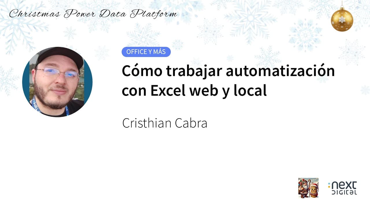 Cristhian Cabra - Cómo trabajar automatización con Excel web y local