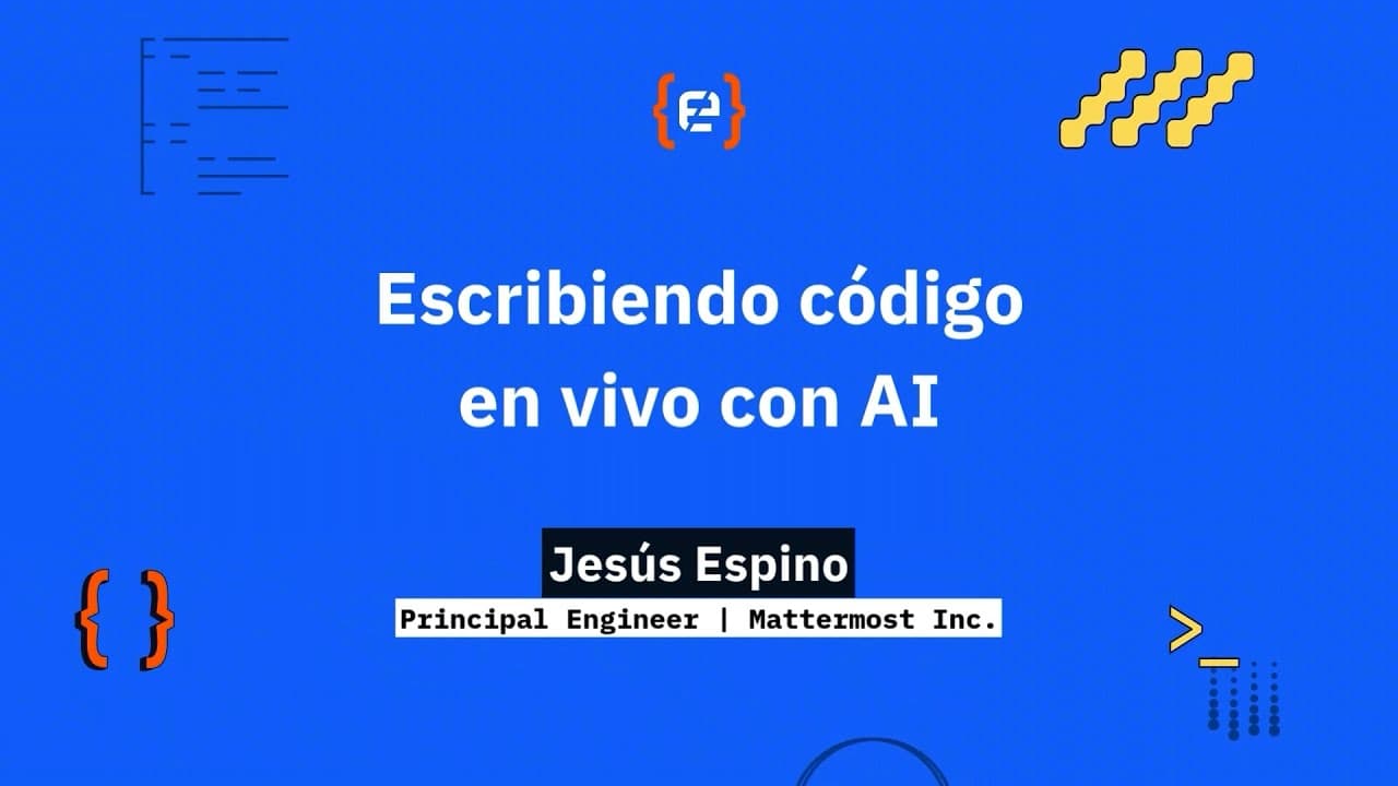 Jesús Espino: Escribiendo código en vivo con AI - Codemotion 2025